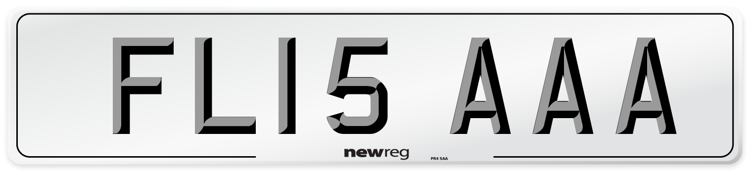 FL15 AAA Number Plate from New Reg